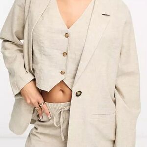 New size s Monki Women's Beige Blazer, brand new